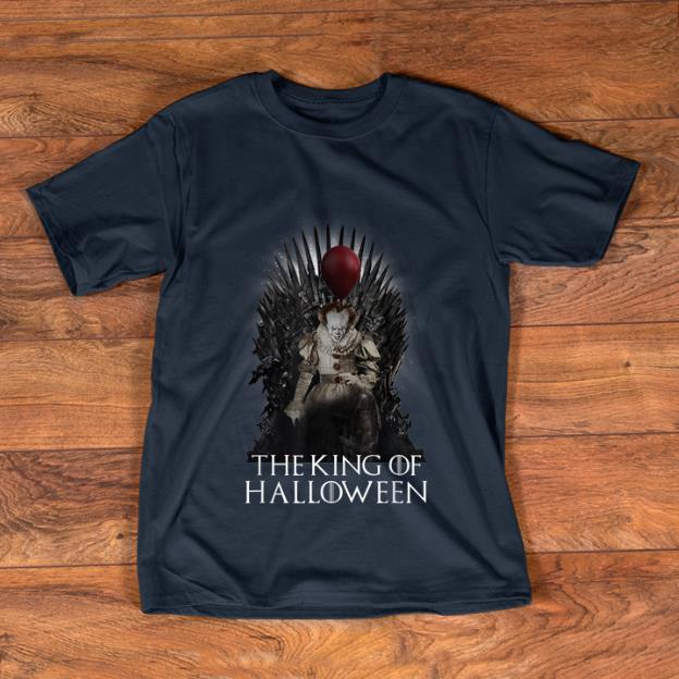 Awesome Pennywise The King Of Halloween Throne shirt 1 - Awesome Pennywise The King Of Halloween Throne shirt