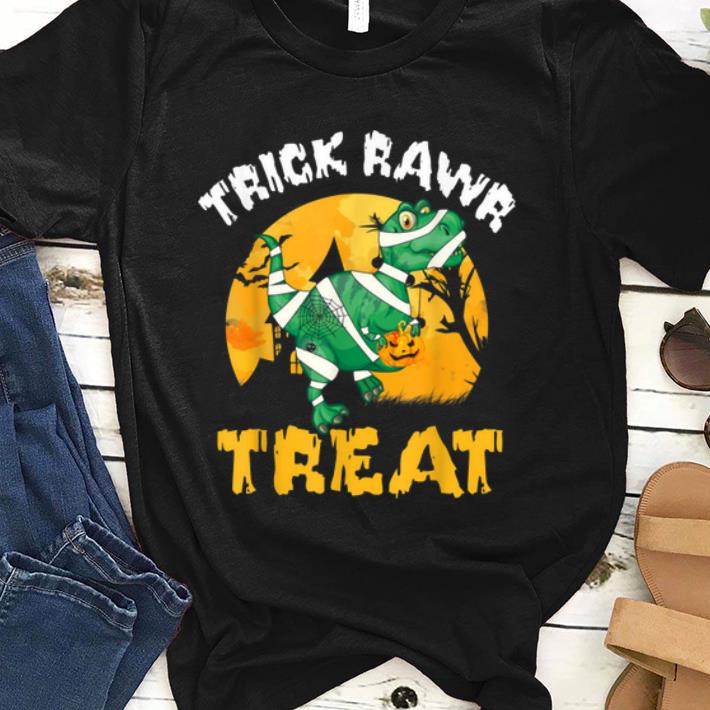 Awesome Trick Rawr Treat Halloween T Rex Dinosaur Pumpkin shirt 1 - Awesome Trick Rawr Treat Halloween T Rex Dinosaur Pumpkin shirt