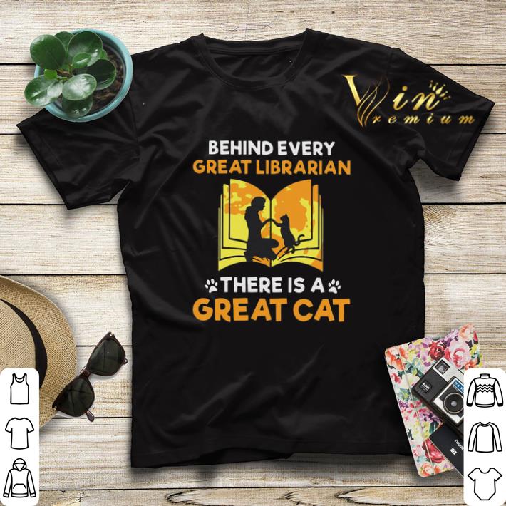 Behind every great librarian there is a great cat paws shirt sweater 4 - Behind every great librarian there is a great cat paws shirt sweater