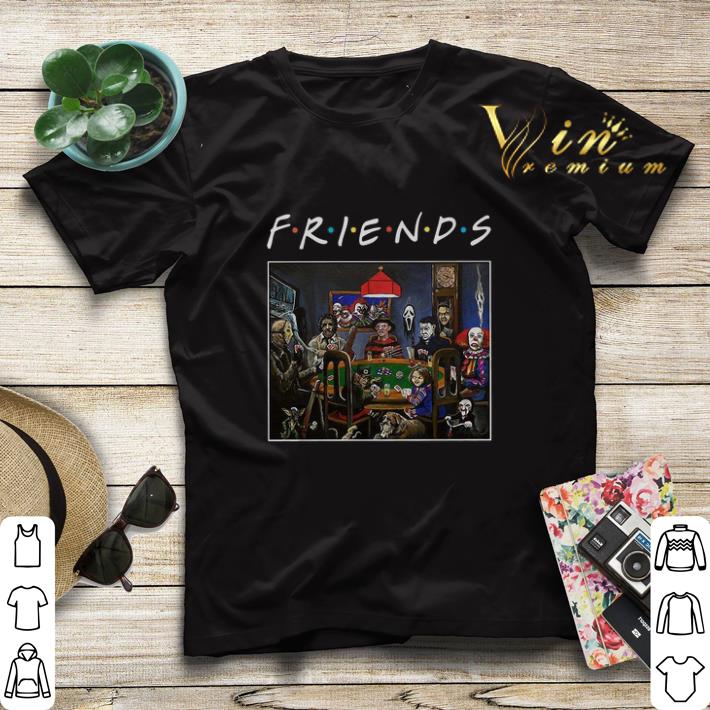 Friends Horror movie characters playing card shirt sweater Friends Horror movie characters playing card shirt sweater 4 - Friends Horror movie characters playing card shirt sweater