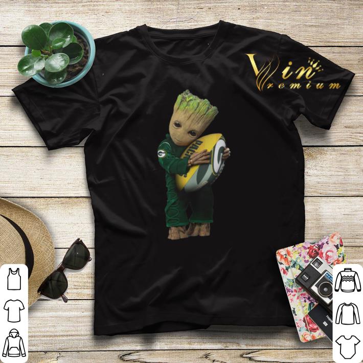 Green Bay Packers Baby Groot hug rugby ball shirt Green Bay Packers Baby Groot hug rugby ball shirt 4 - Green Bay Packers Baby Groot hug rugby ball shirt