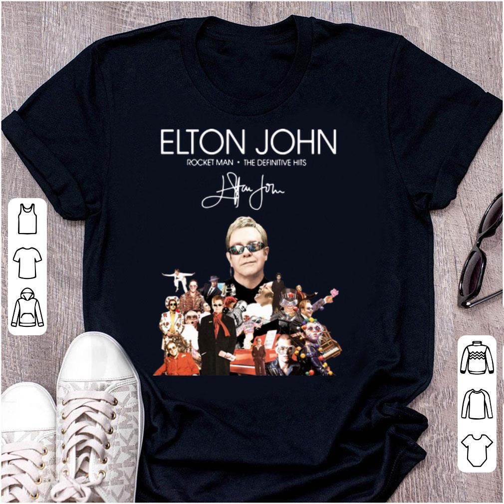 Hot Elton John Rocket Man The Definitive Hits signature shirt 1 - Hot Elton John Rocket Man The Definitive Hits signature shirt