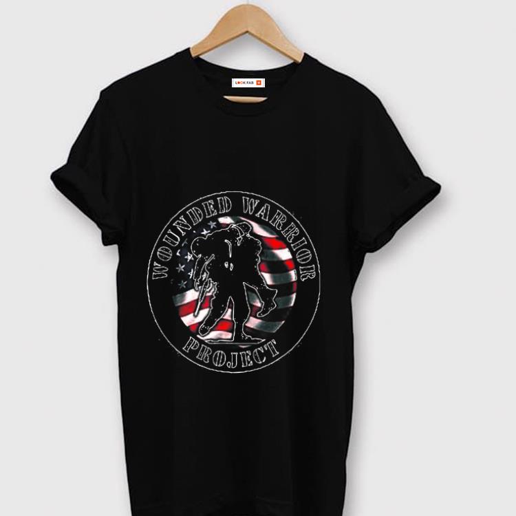 Hot Wounded Warrior No One Left Behind American Flag shirt 1 1 - Hot Wounded Warrior No One Left Behind American Flag shirt
