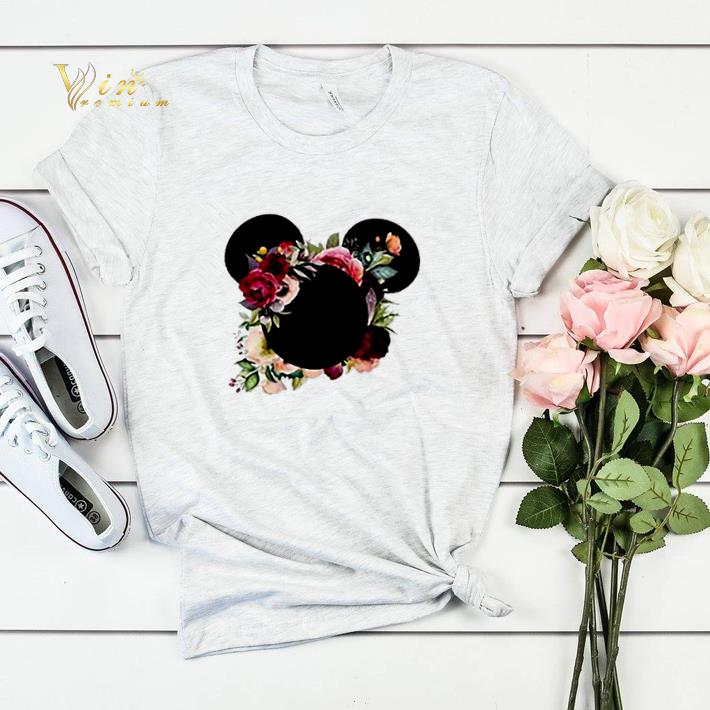 Mickey Minnie head floral shirt sweater Mickey Minnie head floral shirt sweater 4 - Mickey Minnie head floral shirt sweater