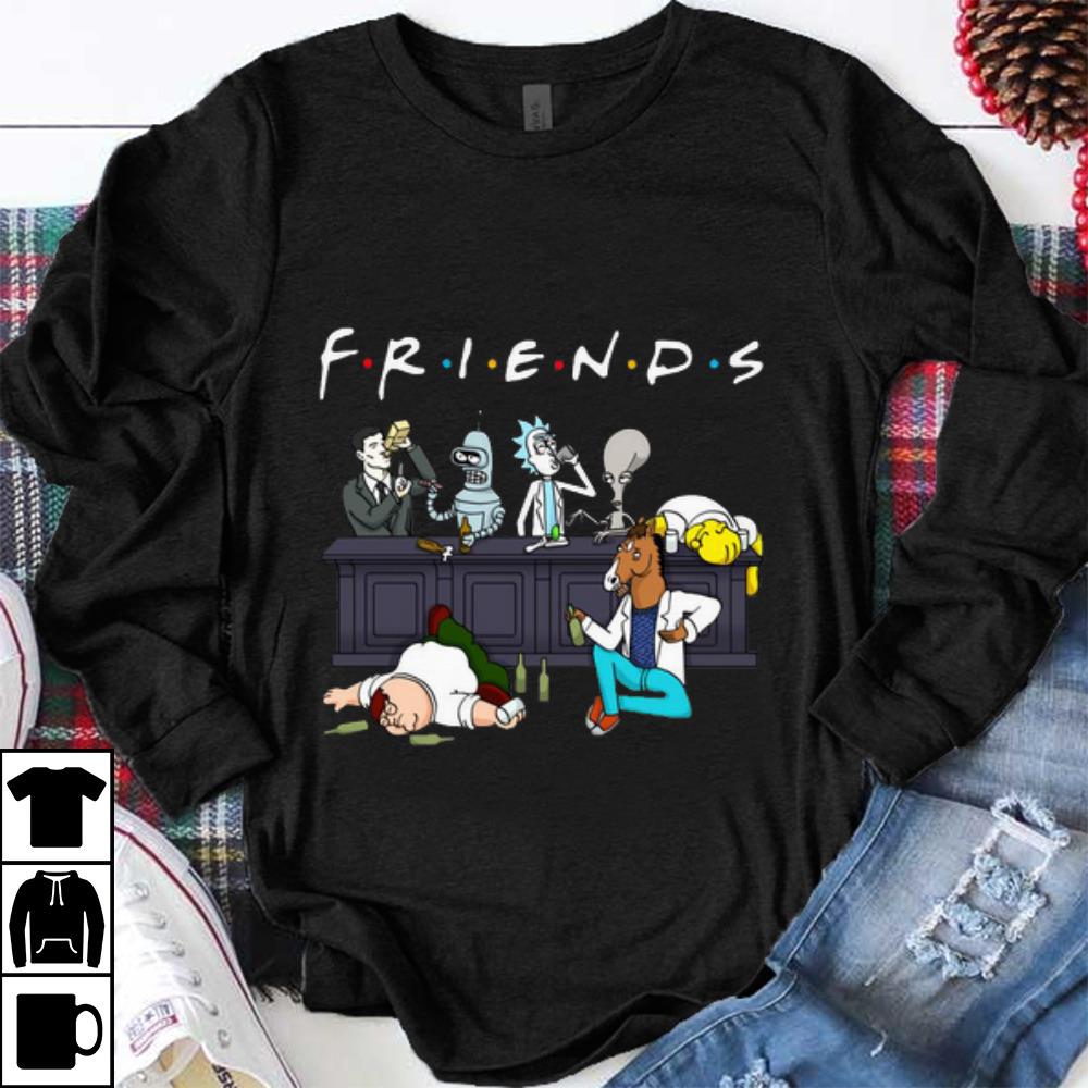 Nice Bender Homer Simpson Rick Bojack Horseman Friends shirt 1 - Nice Bender Homer Simpson Rick Bojack Horseman Friends shirt