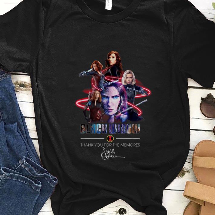 Nice Black Widow Thank Your For The Memories Signature shirt 1 - Nice Black Widow Thank Your For The Memories Signature shirt