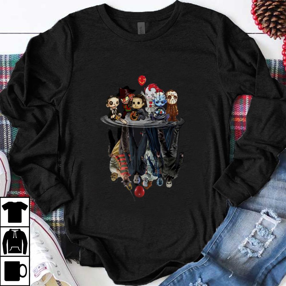 Nice Chibi Horror Characters Horror Movie Characters Reflection shirt 1 - Nice Chibi Horror Characters Horror Movie Characters Reflection shirt