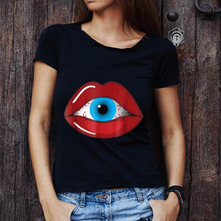 Nice Halloween Horror Creepy Eyeball Inside Woman Lips shirt 1 - Nice Halloween Horror - Creepy Eyeball Inside Woman Lips shirt