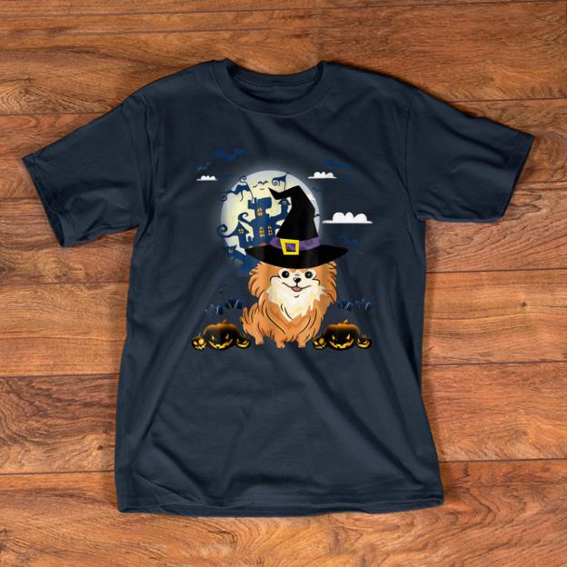 Nice Happy Halloween Little Witch Pomeranian Dog Lovers shirts 1 - Nice Happy Halloween Little Witch Pomeranian Dog Lovers shirts