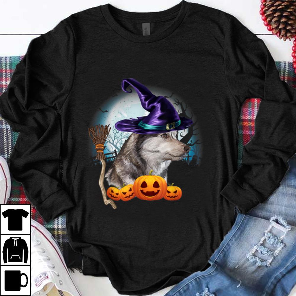 Nice Husky Witch Hat Dog Halloween Costume Gift Funny Dog Lovers shirt 1 - Nice Husky Witch Hat Dog Halloween Costume Gift Funny Dog Lovers shirt