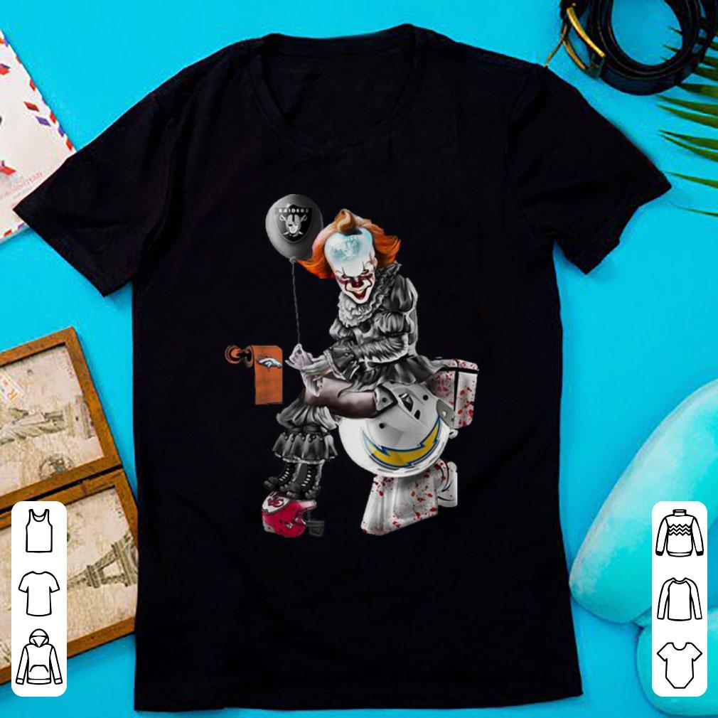 Nice Oakland Raiders Carolina Panthers New Orleans Saints Pennywise shirt 1 - Nice Oakland Raiders Carolina Panthers New Orleans Saints Pennywise shirt