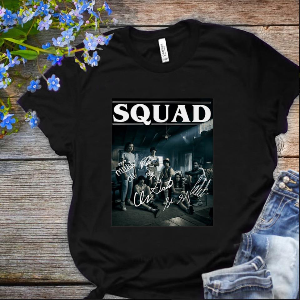 Nice Squad Signatures Characters Stranger Things 3 shirt 1 - Nice Squad Signatures Characters Stranger Things 3 shirt