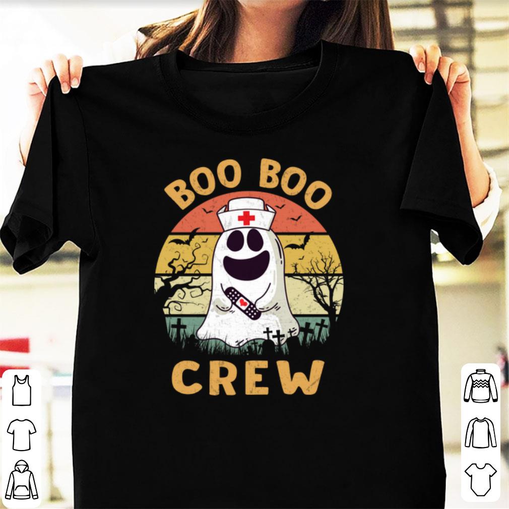 Nice Vintage Halloween Ghost Boo Boo Crew Nurse shirt 1 - Nice Vintage Halloween Ghost Boo Boo Crew Nurse shirt