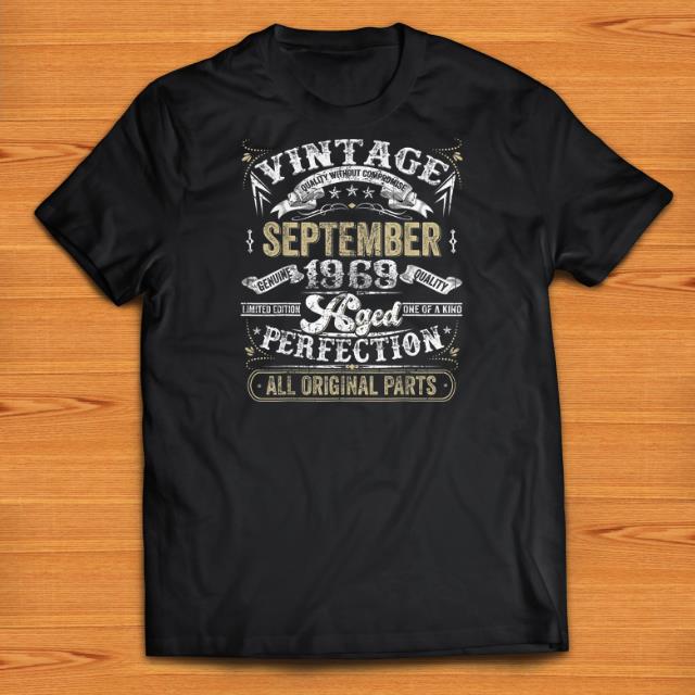 Official Classic 50th Birthday Vintage September 1969 Perfection shirts 1 - Official Classic 50th Birthday Vintage September 1969 Perfection shirts