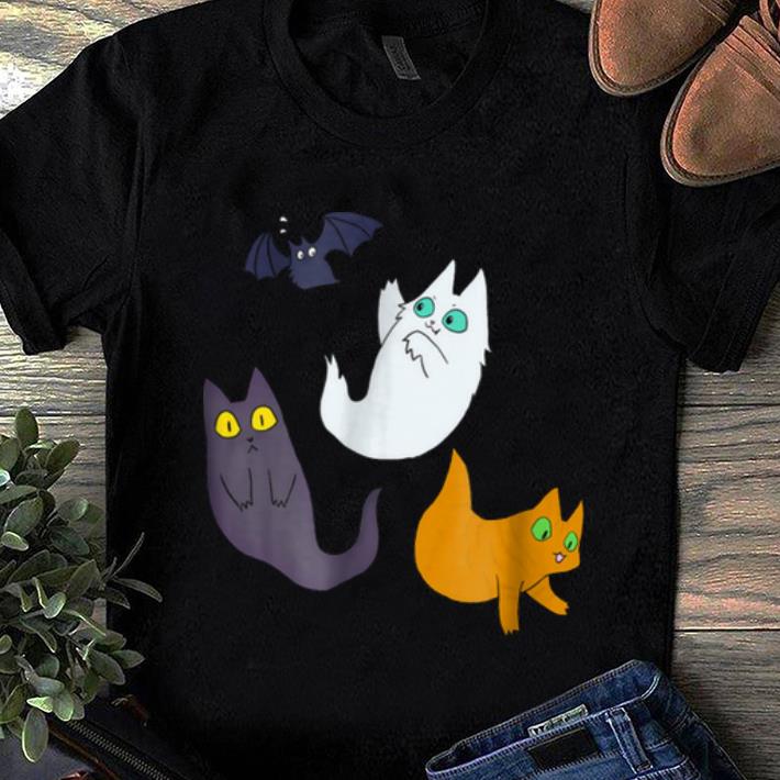 Official Cute Halloween Ghost Cat Black Cat Halloween shirt 1 - Official Cute Halloween Ghost Cat - Black Cat Halloween shirt
