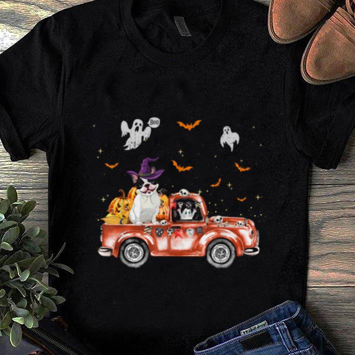 Official French Bulldog Truck Pumpkin Halloween Gift For Dog Lovers shirt 1 - Official French Bulldog Truck Pumpkin Halloween Gift For Dog Lovers shirt