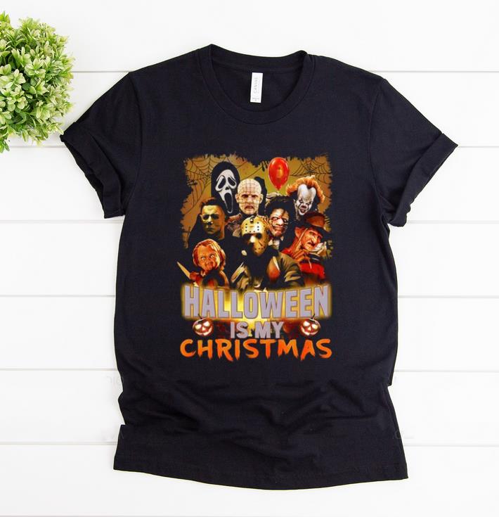 Official Halloween Is My Christmas Horror Movie Characters shirt 1 - Official Halloween Is My Christmas Horror Movie Characters shirt