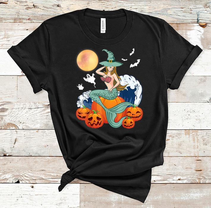 Official Happy Halloween Pumpkin Ghost Mermaid Witch Scary Moon shirt 1 - Official Happy Halloween Pumpkin Ghost Mermaid Witch Scary Moon shirt