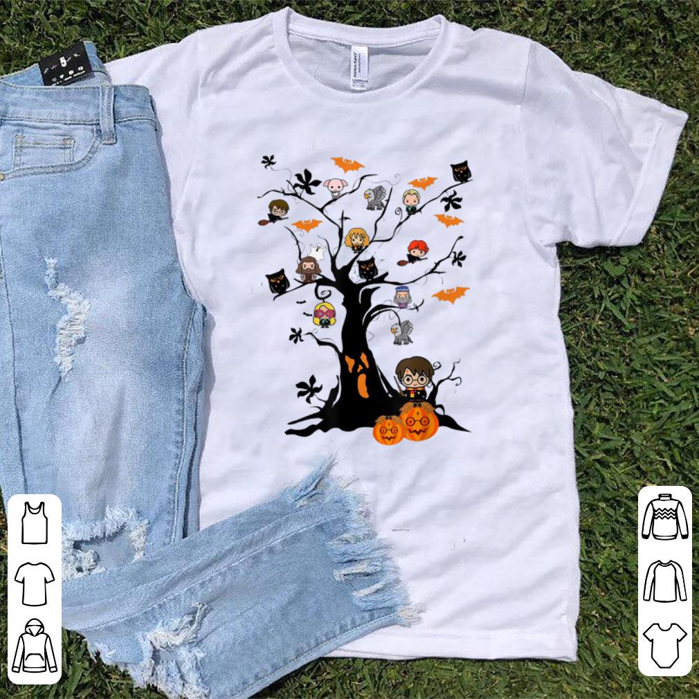 Official Harry Potter Character On Tree Horror Halloween Tree shirt 1 - Official Harry Potter Character On Tree Horror Halloween Tree shirt