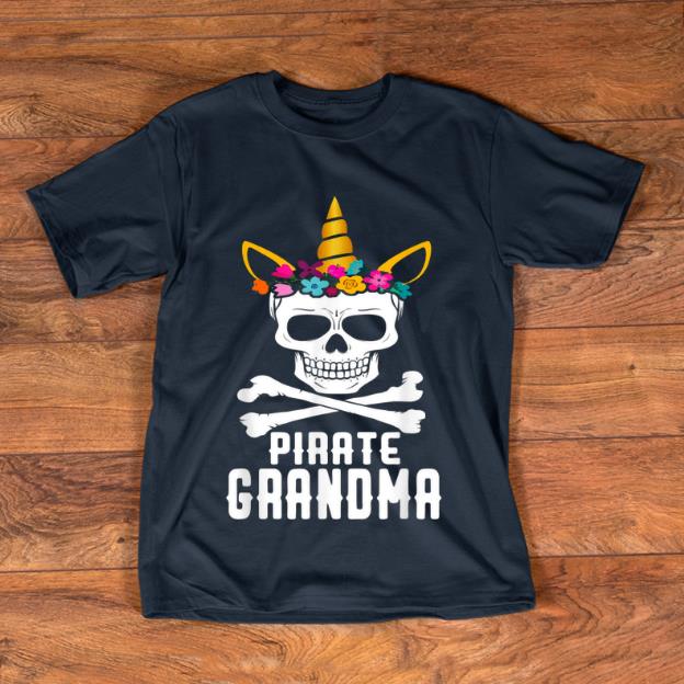 Official Pirate Grandma Skull Unicorn Flower Halloween Funny shirt 1 - Official Pirate Grandma Skull Unicorn Flower Halloween Funny shirt