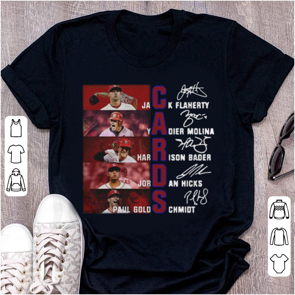 Official St Louis Cardinals Jack Yadier Harrison Paul Gold Signature shirt 1 - Official St Louis Cardinals Jack Yadier Harrison Paul Gold Signature shirt