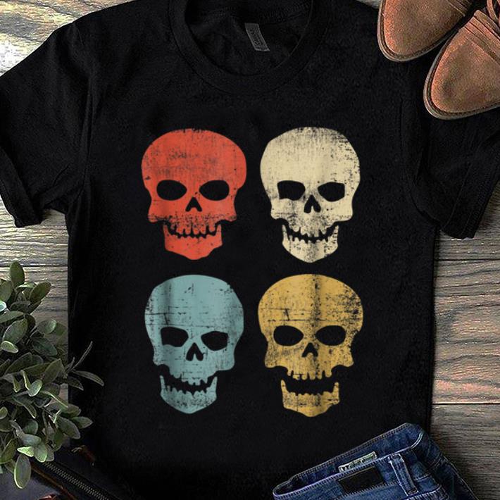 Official Vintage Skull for Women Men Retro Halloween shirt 1 - Official Vintage Skull for Women & Men Retro Halloween shirt