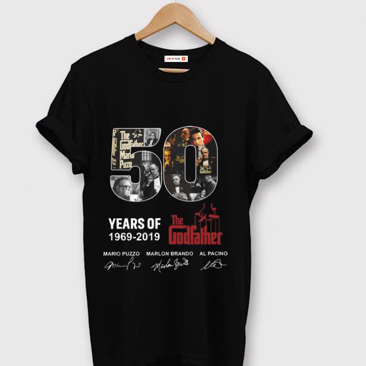Original 50 Years Of The Godfather 1969 2019 Signatures shirt 1 - Original 50 Years Of The Godfather 1969-2019 Signatures shirt