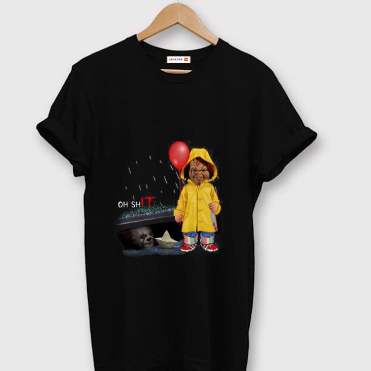 Original Oh Shit Chucky Georgie Denbrough Pennywise shirt 1 - Original Oh Shit Chucky Georgie Denbrough Pennywise shirt