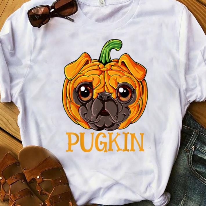 Original Pugkin Pug Pumpkin Halloween shirt 1 - Original Pugkin Pug Pumpkin Halloween shirt