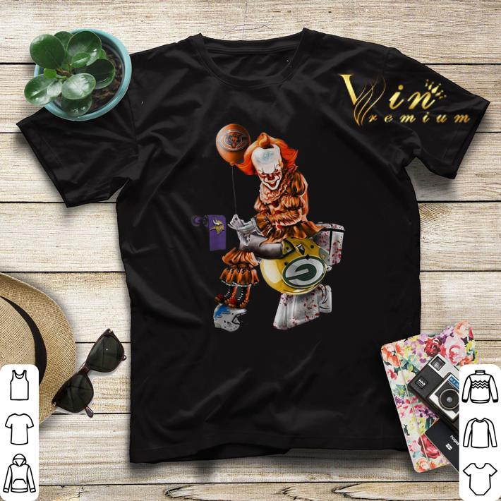 Pennywise Chicago Bears Minnesota Vikings Packers toilet shirt sweater Pennywise Chicago Bears Minnesota Vikings Packers toilet shirt sweater 4 - Pennywise Chicago Bears Minnesota Vikings Packers toilet shirt sweater