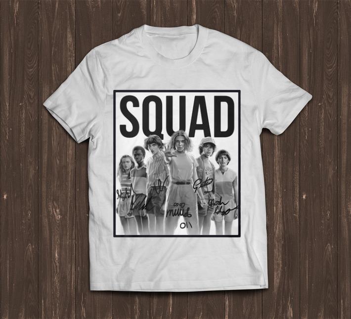 Premium Characters Signatures Squad Stranger Things 3 shirt 1 - Premium Characters Signatures Squad Stranger Things 3 shirt