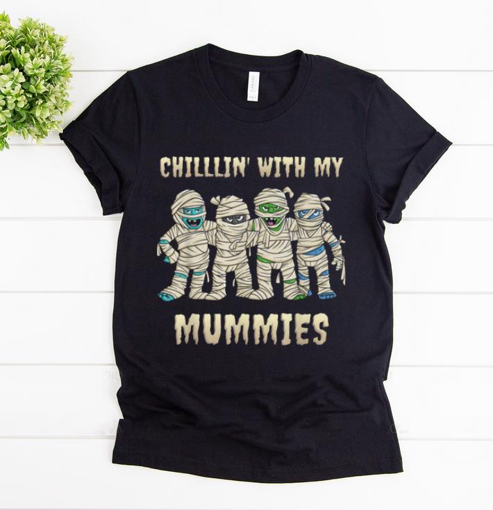 Premium Chillin With My Mummies Halloween Boys Kids Funny shirt 1 - Premium Chillin With My Mummies Halloween Boys Kids Funny shirt