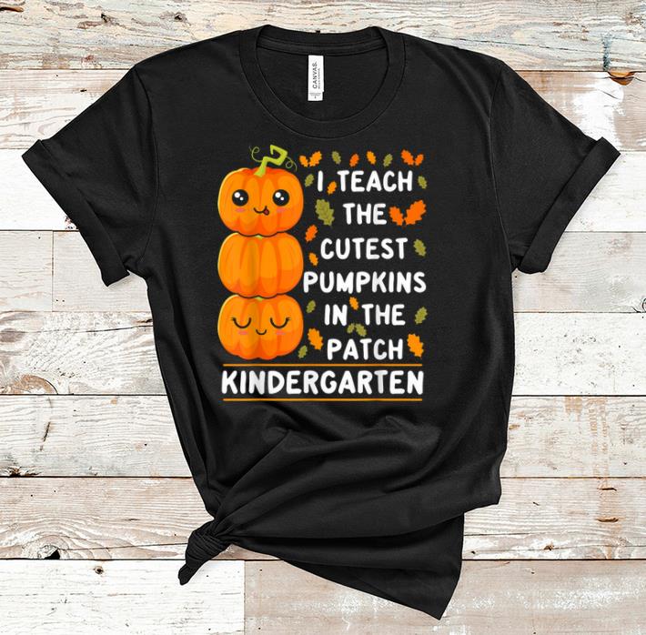 Premium Halloween Kindergarten Teacher Cutest Pumpkins shirt 1 - Premium Halloween Kindergarten Teacher Cutest Pumpkins shirt