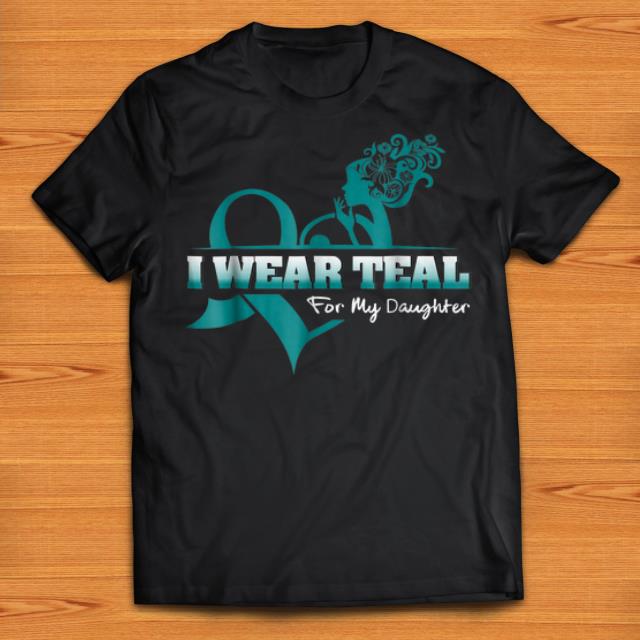 Premium I Wear Teal For My Daugyhter PCOS Awareness shirts 1 - Premium I Wear Teal For My Daugyhter PCOS Awareness shirts