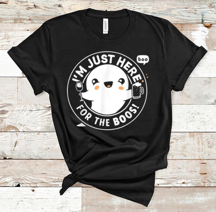 Premium I m Just Here For The Boos Cute Halloween Ghost shirt 1 - Premium I'm Just Here For The Boos Cute Halloween Ghost shirt