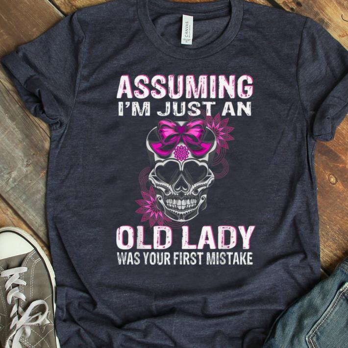 Premium Queen Skull Assuming I m Just An Old Lady Was Your First mistake shirt 1 - Premium Queen Skull Assuming I'm Just An Old Lady Was Your First mistake shirt