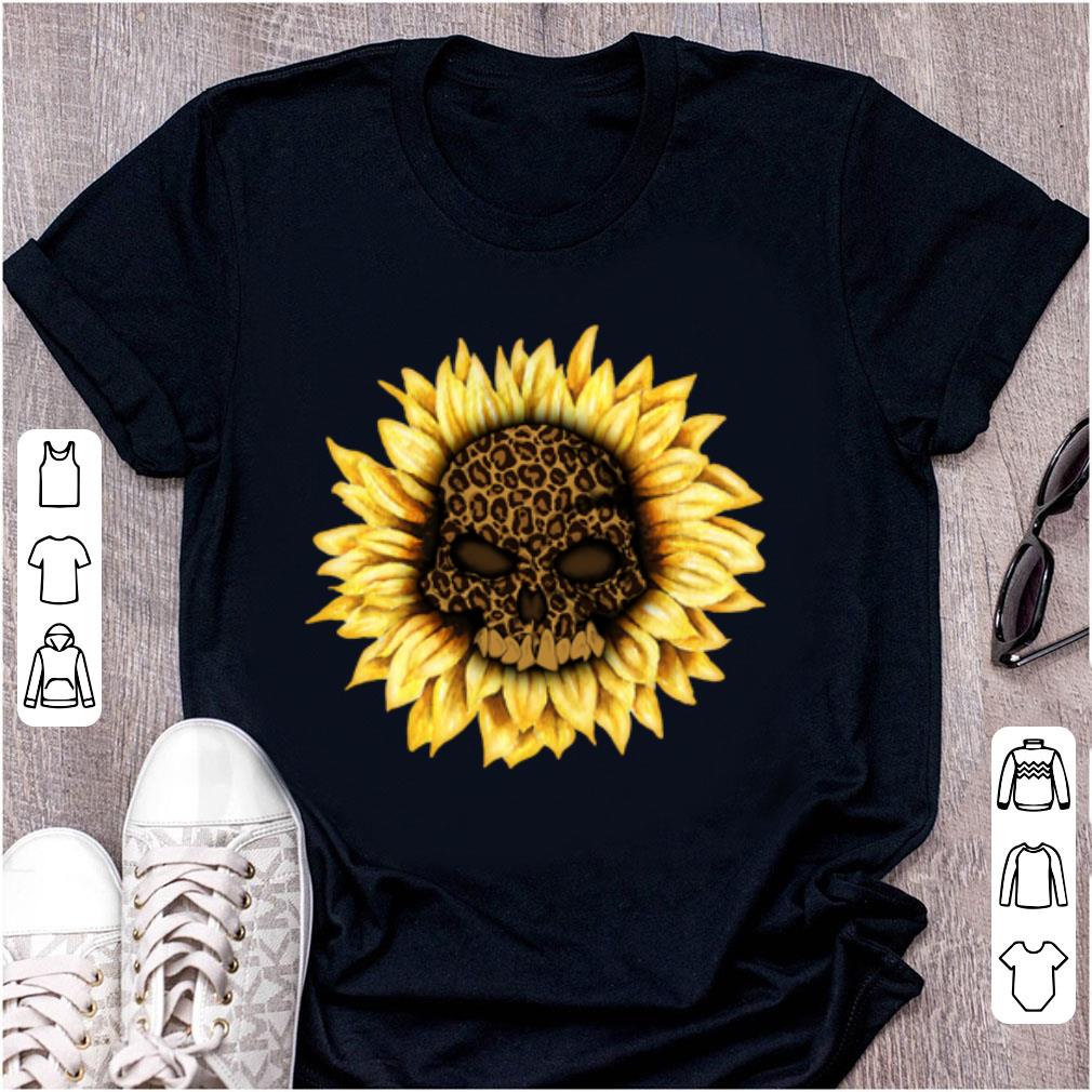 Premium Skull Sunflower Leopard Halloween shirt 1 - Premium Skull Sunflower Leopard Halloween shirt