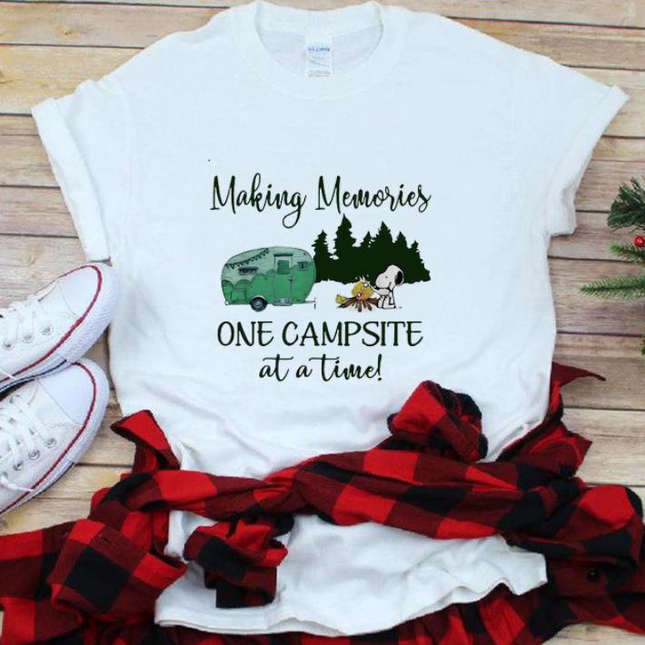 Premium Snoopy and Woodstock Making Memories One Campsite At A Time shirt 1 - Premium Snoopy and Woodstock Making Memories One Campsite At A Time shirt