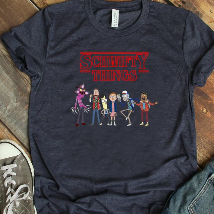 Premium Stranger Things Schwifty Things Rick And Morty shirt 1 - Premium Stranger Things Schwifty Things Rick And Morty shirt