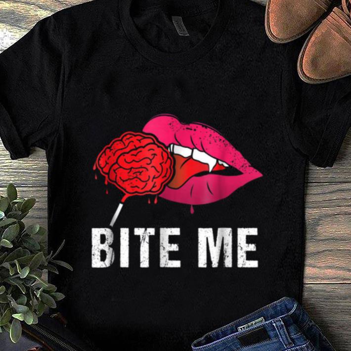 Pretty Bite Me Sexy Lips Vampire Fangs Halloween shirt 1 - Pretty Bite Me Sexy Lips Vampire Fangs Halloween shirt