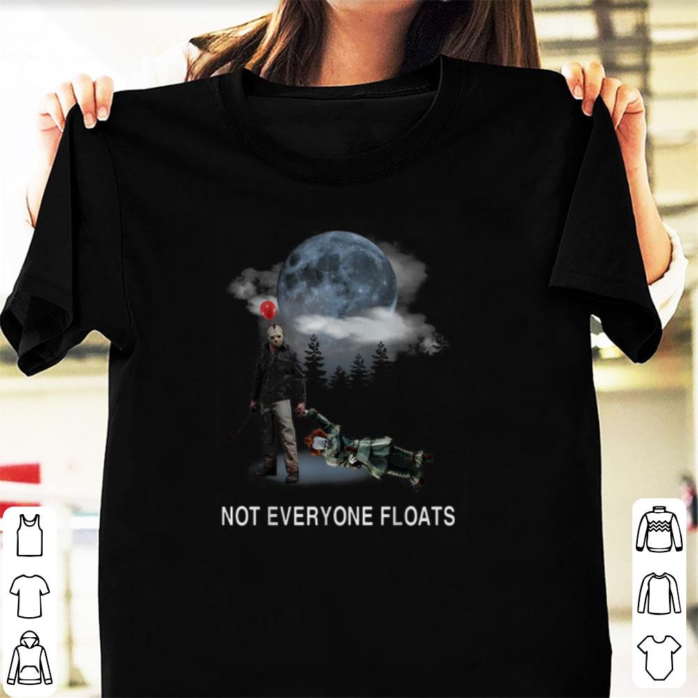Pretty Jason Voorhees vs Pennywise not everyone floats shirt 1 - Pretty Jason Voorhees vs Pennywise not everyone floats shirt