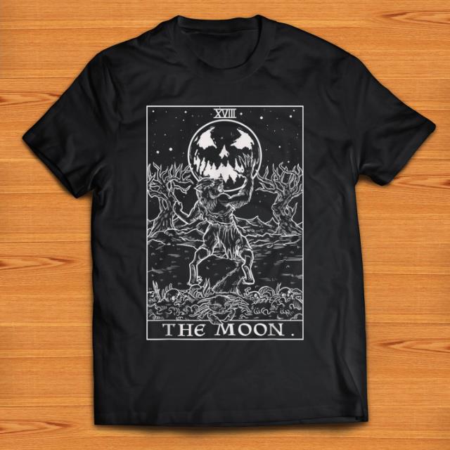 Pretty The Moon Tarot Card Halloween Werewolf Pagan Witch Clothing shirt 1 - Pretty The Moon Tarot Card Halloween Werewolf Pagan Witch Clothing shirt