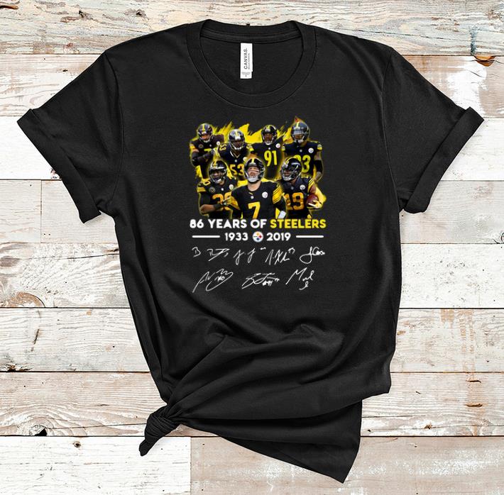 Top 68 Years Of Pittsburgh Steelers 1933 2019 Signature shirt 1 - Top 68 Years Of Pittsburgh Steelers 1933-2019 Signature shirt