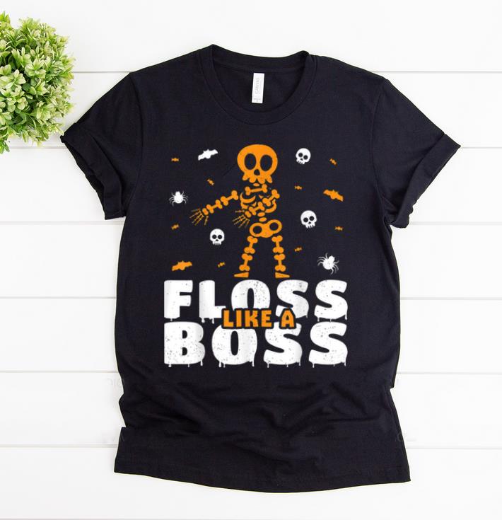 Top Floss Like A Boss Halloween Skeleton Costume Boys Girl shirt 1 - Top Floss Like A Boss Halloween Skeleton Costume Boys Girl shirt