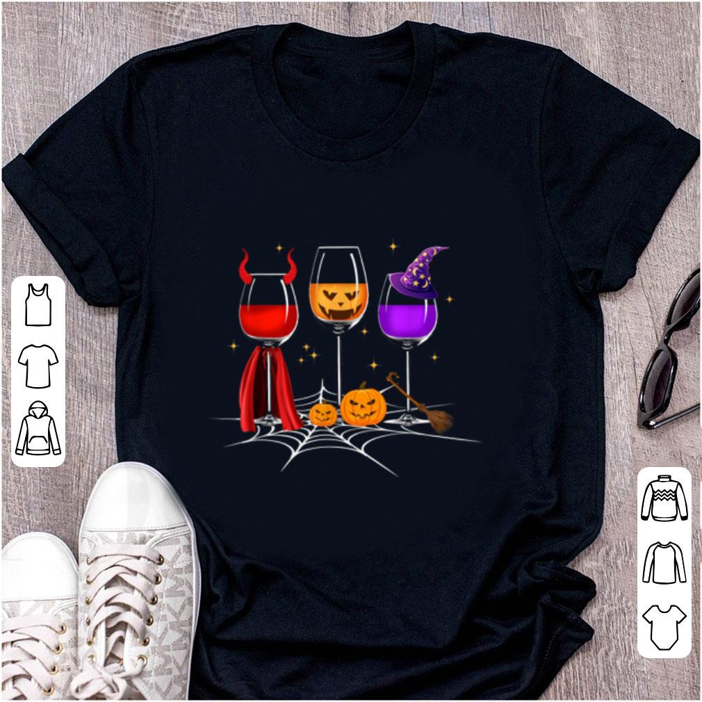 Top Halloween Wine Glass Witchcraft Dracula Pumpkin shirt 1 - Top Halloween Wine Glass Witchcraft Dracula Pumpkin shirt