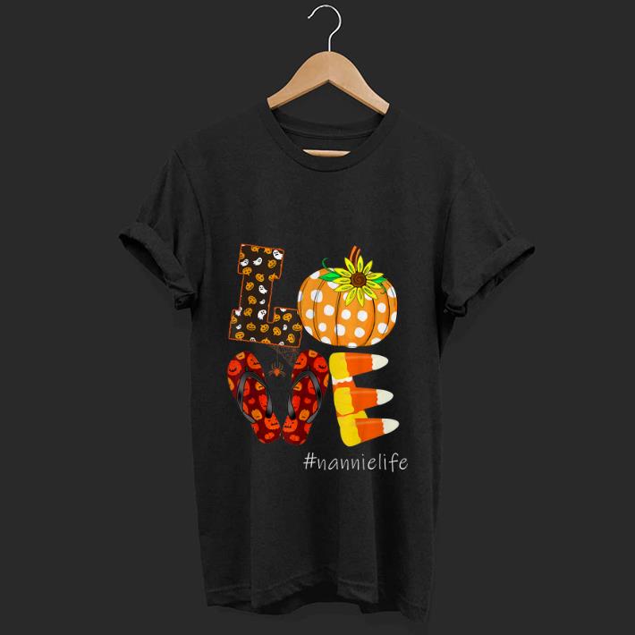 Top Love Nannie Life Pumpkin Flip Flops Halloween shirt 1 - Top Love Nannie Life Pumpkin Flip Flops Halloween shirt