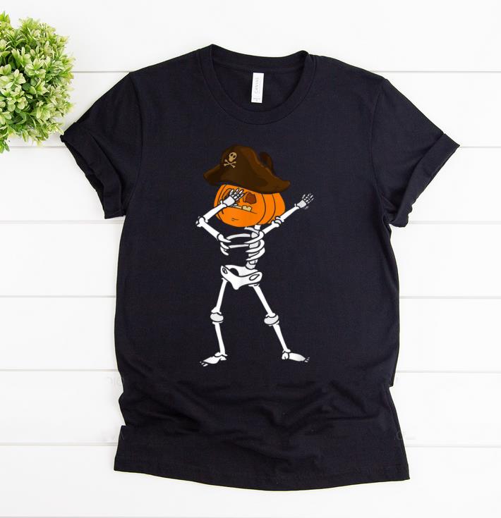 Top Pirate Skeleton Dabbing Funny Halloween Pumpkin Boys shirt 1 - Top Pirate Skeleton Dabbing Funny Halloween Pumpkin Boys shirt