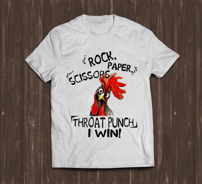 Top Rock Paper Scissors Throat Punch I Win Chicken shirt 1 - Top Rock Paper Scissors Throat Punch I Win Chicken shirt