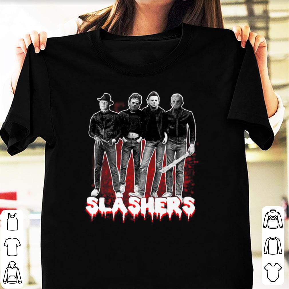 Top Slashers Freddy Krueger Leatherface Michael Myers Jason Voorhees shirt 1 - Top Slashers - Freddy Krueger Leatherface Michael Myers Jason Voorhees shirt