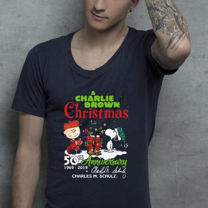 Awesome A Charlie Brown Christmas 50th Anniversary 1969 2019 Signature shirt 4 - Awesome A Charlie Brown Christmas 50th Anniversary 1969-2019 Signature shirt